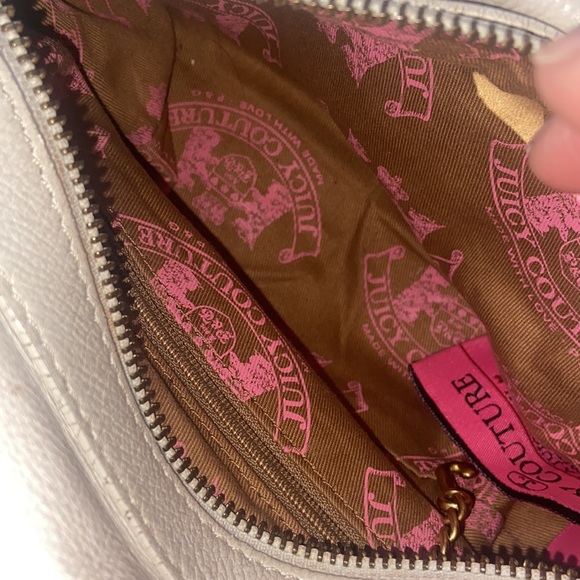 Vintage Juicy Couture Y2K White Leather Mini bag Cube barrel bag BARBIE - Picture 14 of 17